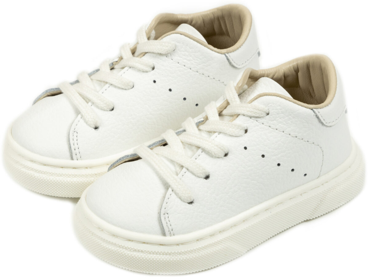 Βαπτιστικά Παπούτσια Περπατήματος Δερμάτινα Sneaker Λευκό BW4233