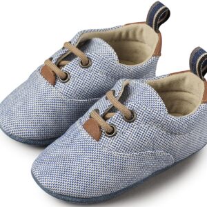 Βαπτιστικά Παπούτσια Αγκαλιάς Δετά Sneaker Για Αγόρι Μπλέ Ρουά MI1064