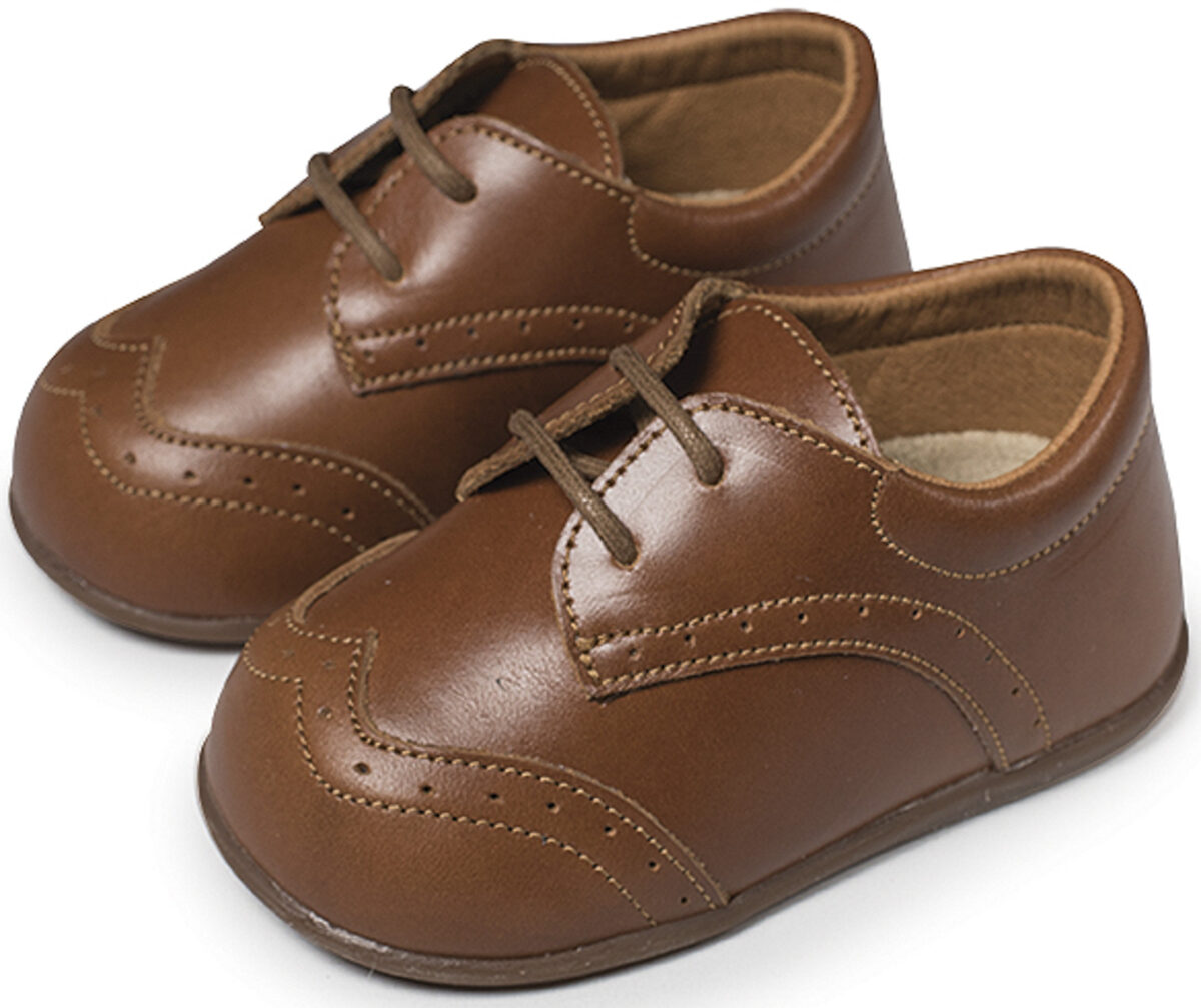 Βαπτιστικά Παπούτσια Δερμάτινα Σκαρπίνια Πρώτα Βήματα Ταμπά PRI2070