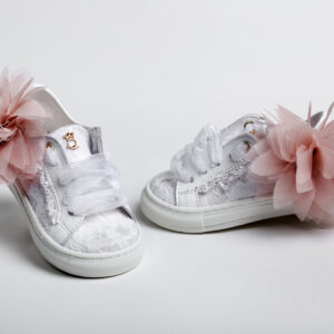 Βαπτιστικό Παπούτσι Sneaker Άσπρο Για Κορίτσι Κ2287Α