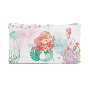 TS449 pouch portofolaki mermaid blue pink ocean girl