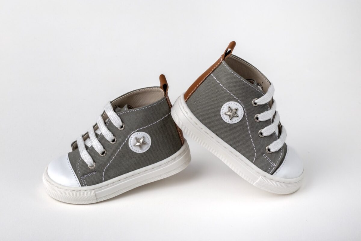 Βαπτιστικά Παπούτσια Περπατήματος Sneaker Λαδί Λευκό Ταμπά A336B