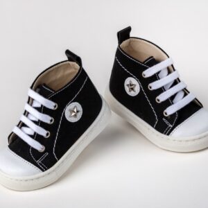 Βαπτιστικά Παπούτσια Περπατήματος Sneaker Μαύρο Λευκό A336M