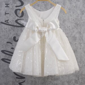 Βαπτιστικό Φόρεμα Για Κορίτσι Δαντέλα Με Παγιέτες MAR2412655β