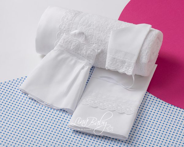 Λαδόπανα Για Κορίτσι Broderie Anglaise LB-1511