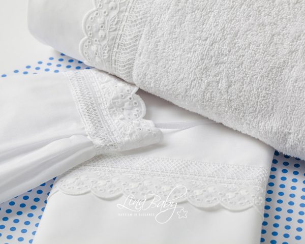Λαδόπανα Για Κορίτσι Broderie Anglaise LB-1511
