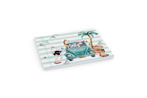 Βιβλίο Ευχών Βάπτισης Για Αγόρι Με Θέμα Safari Animals TS-196
