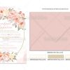 Προσκλητήριο Γάμου Floral Peach TS-635