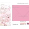 Προσκλητήριο Βάπτισης Για Κορίτσι Pink Mermaid TS945