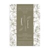 Προσκλητήριο Γάμου Hand Drawn Green Grey Flowers TS814