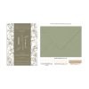 Προσκλητήριο Γάμου Hand Drawn Green Grey Flowers TS814