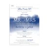 Προσκλητήριο Γάμου Mr & Mrs TS-817