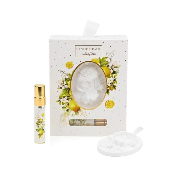 Μπομπονιέρα Αρωματικό Έλαιο lemongrass Με Κεραμικό 5ml