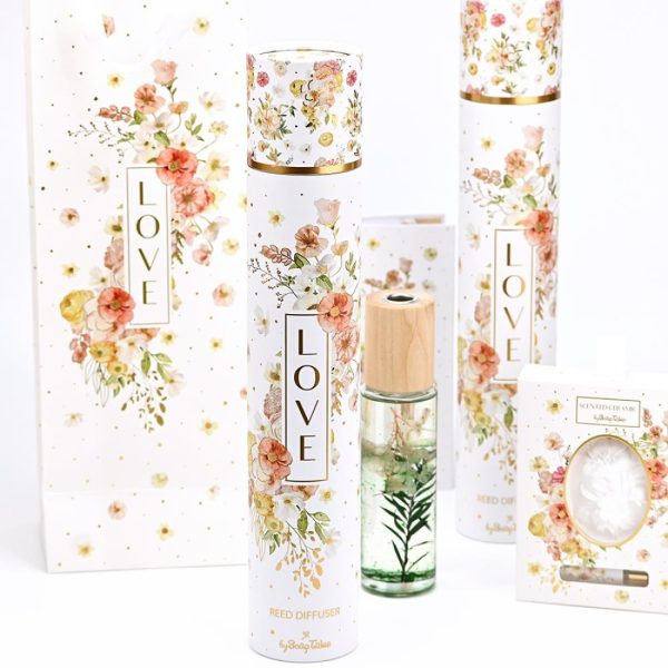 Μπομπονιέρα Αρωματικό Xώρου Love 120ml Μαζί Με Τσάντα Δώρου