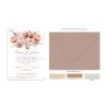 Προσκλητήριο Γάμου Caramel Floral TS963