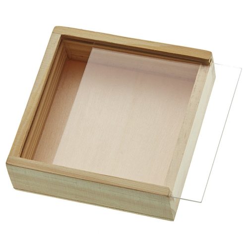 Ξύλινο Κουτάκι με plexiglass NU2214