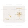 Προσκλητήριο Γάμου Με Θέμα Passport 7834-PASSPORT (ΚΛ070)