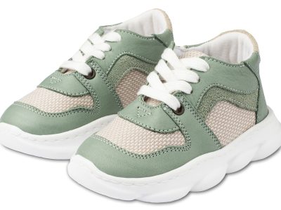 Βαπτιστικά Παπούτσια Πεπατήματος Δίχρωμα Sneaker Μπέζ Μέντα EXC5252